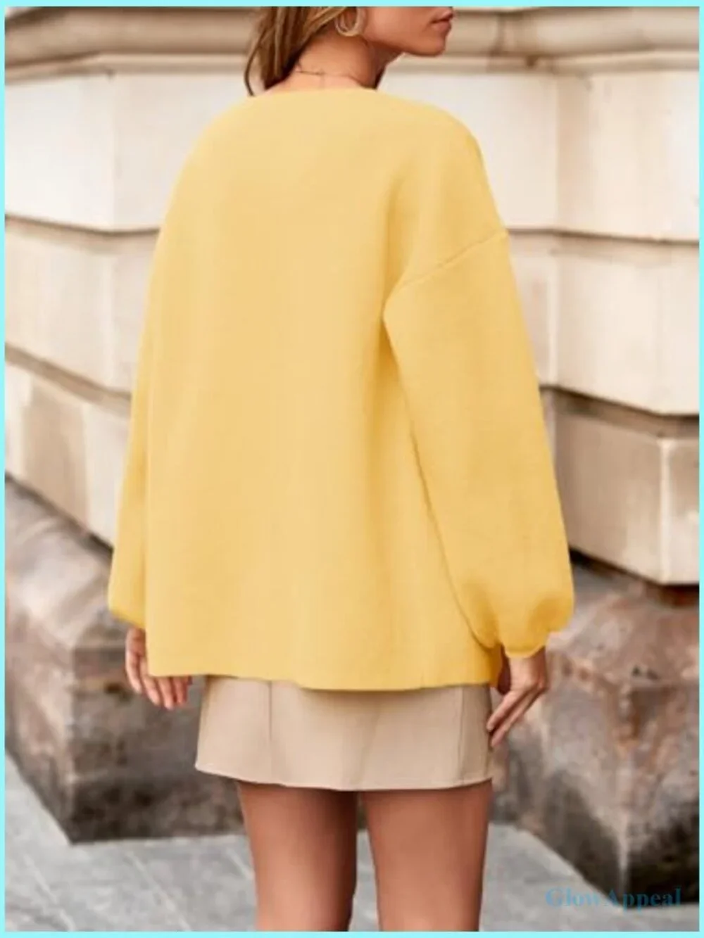 Wrap V-Neck Cardigan Sweater Tie Front Long Sleeve Knit Blazer